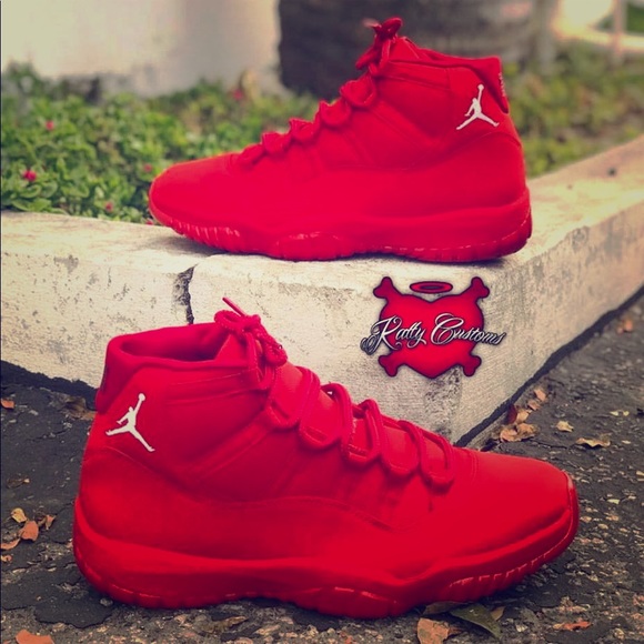 blood red jordans